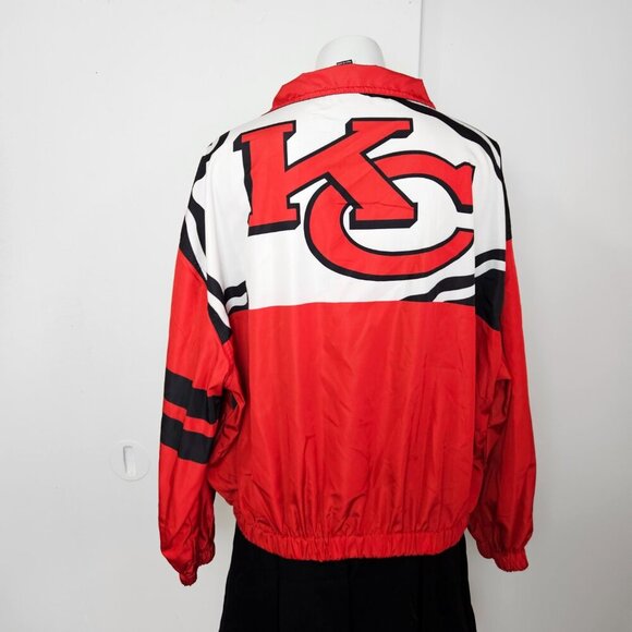 Kansas City Chiefs Windbreaker Womens Winning Play Windbreaker - Picture 7 of 12